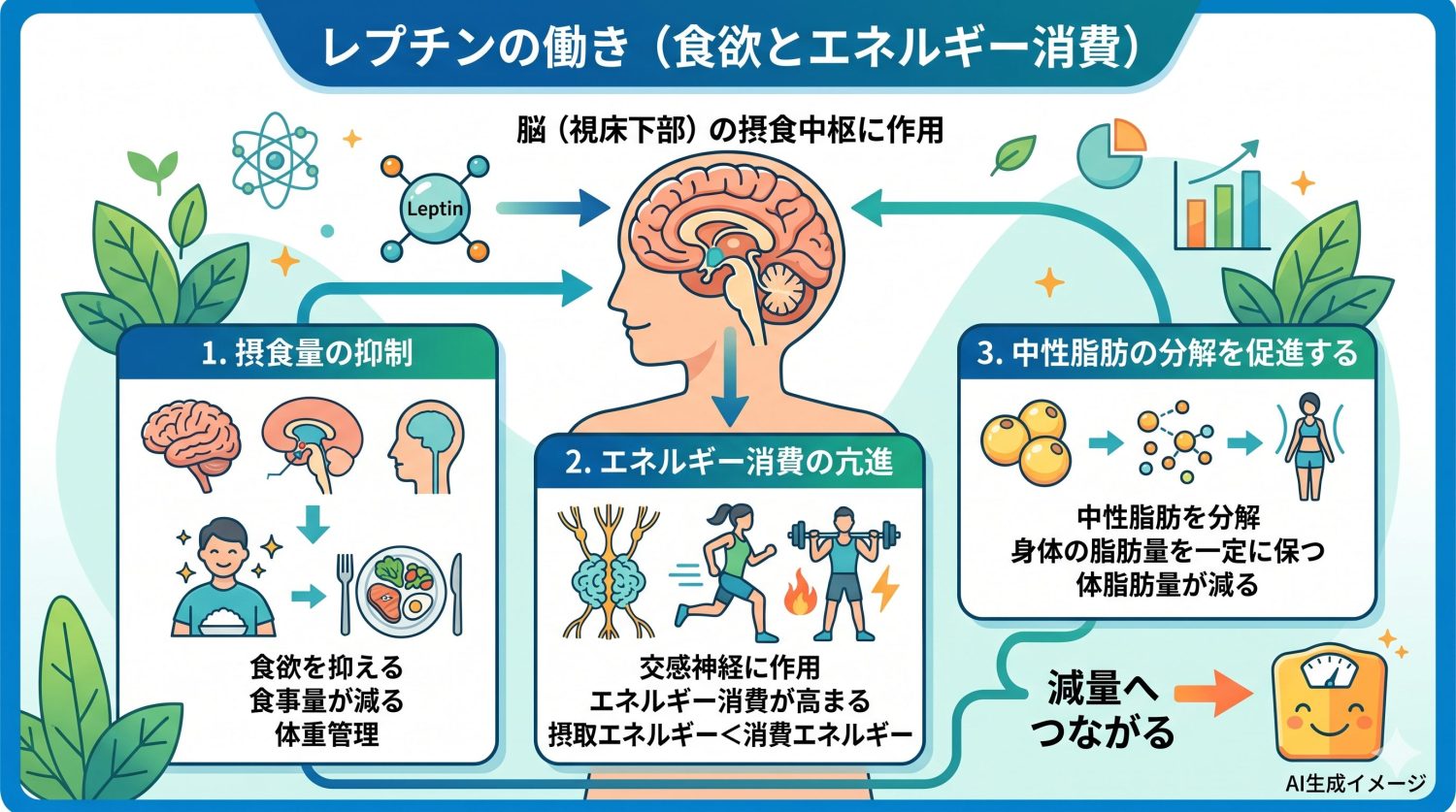 レプチンの働き（役割）