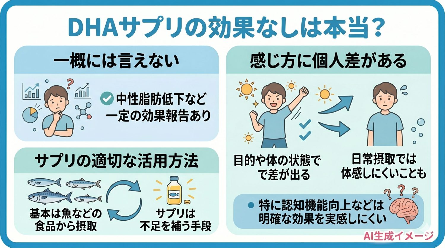 DHAサプリの効果なしは本当？
