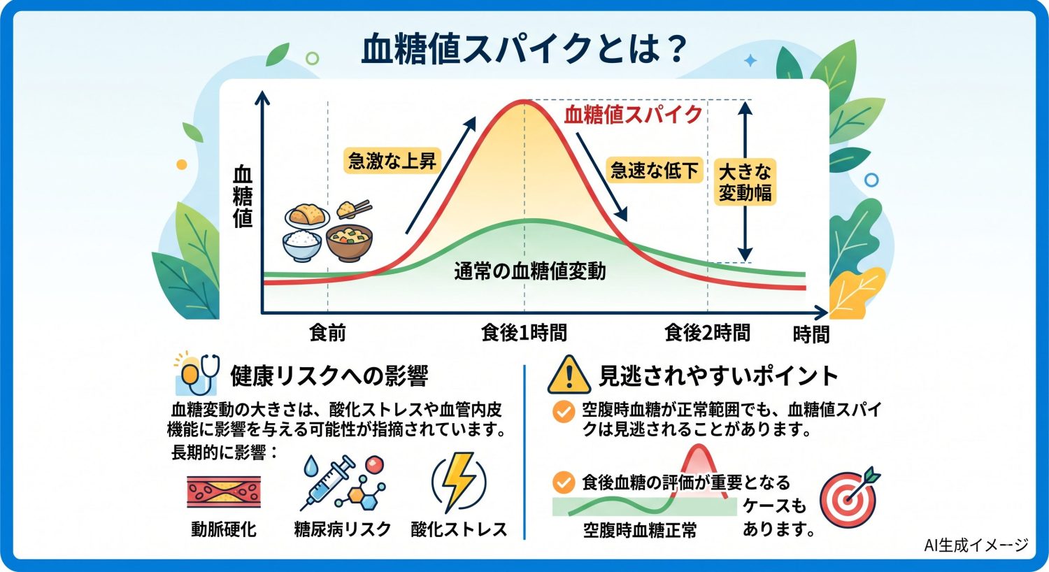 血糖値スパイクとは？
