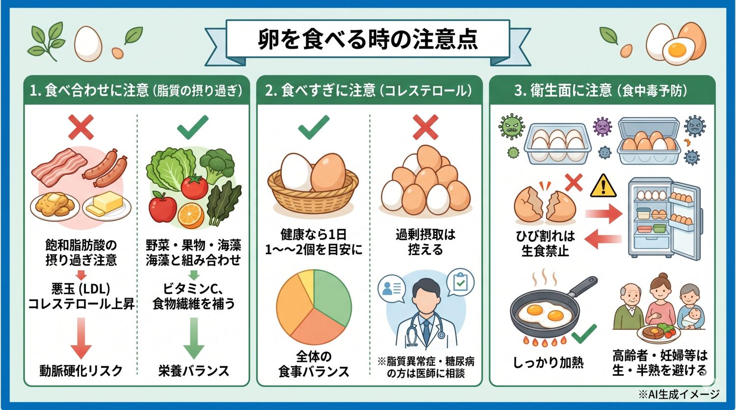 卵を食べる時の注意点