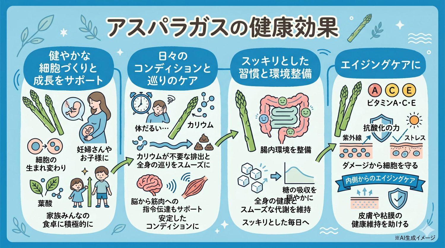 アスパラガスの健康効果