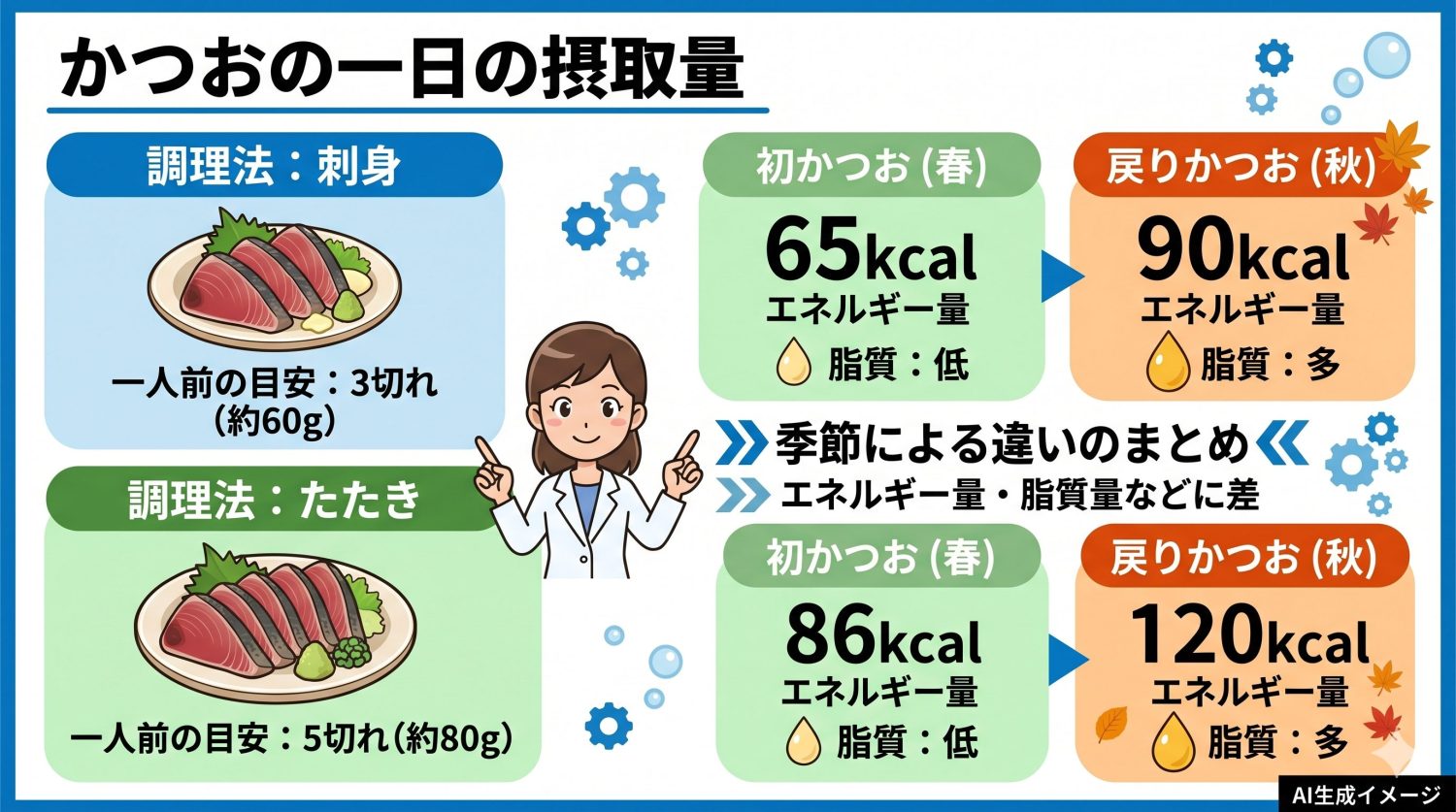 かつおの一日の摂取量