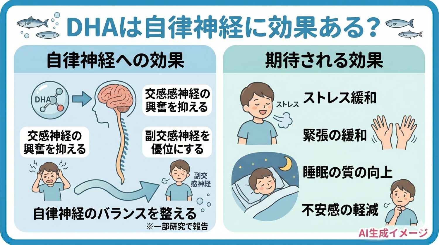 DHAは自律神経に効果ある？