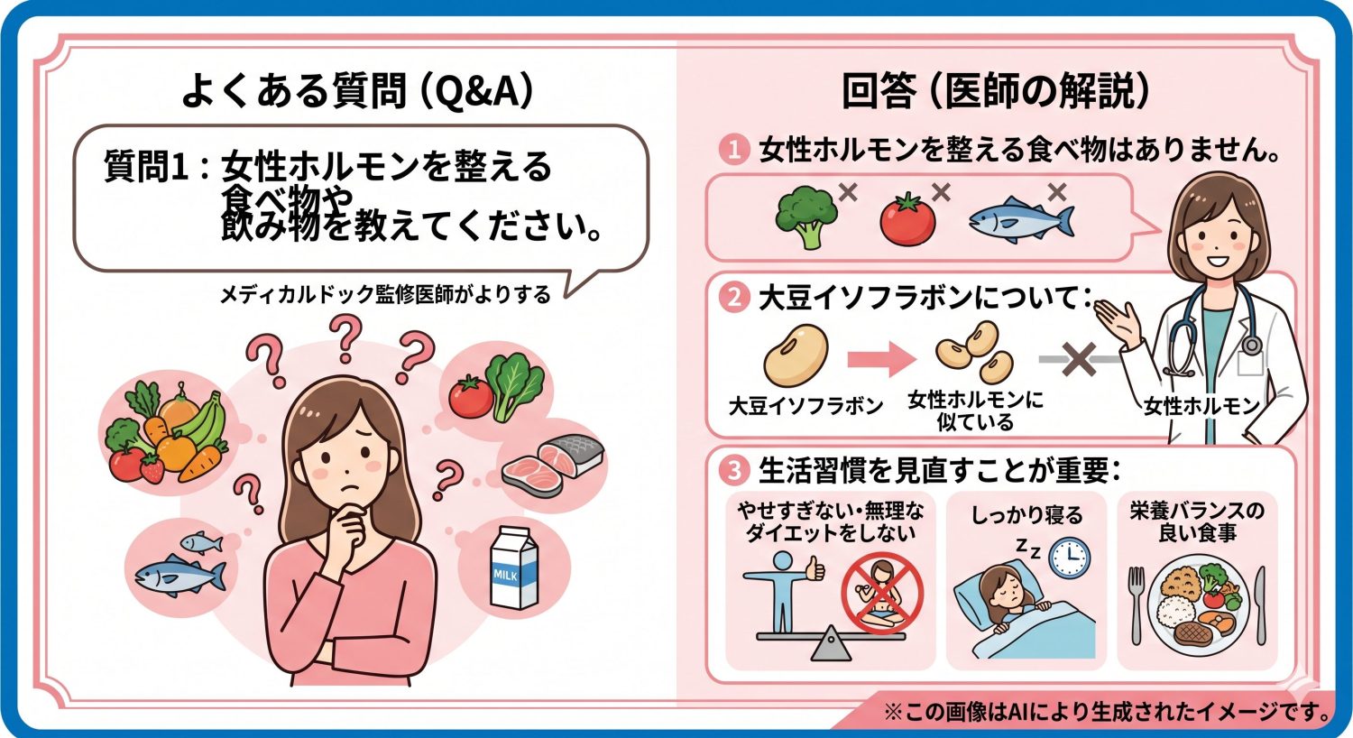 「女性ホルモンを増やす食べ物」についてよくある質問